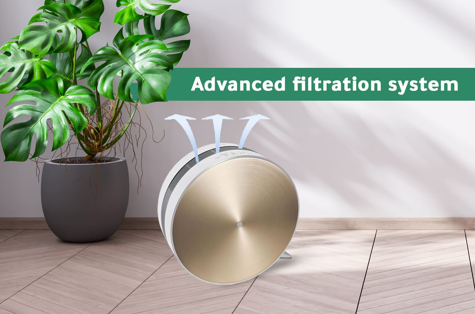 LG Air Purifier 44 m² Coverage Area - touch control - Gold - AS40GVGG0 1 AS40GVGG0eng 1