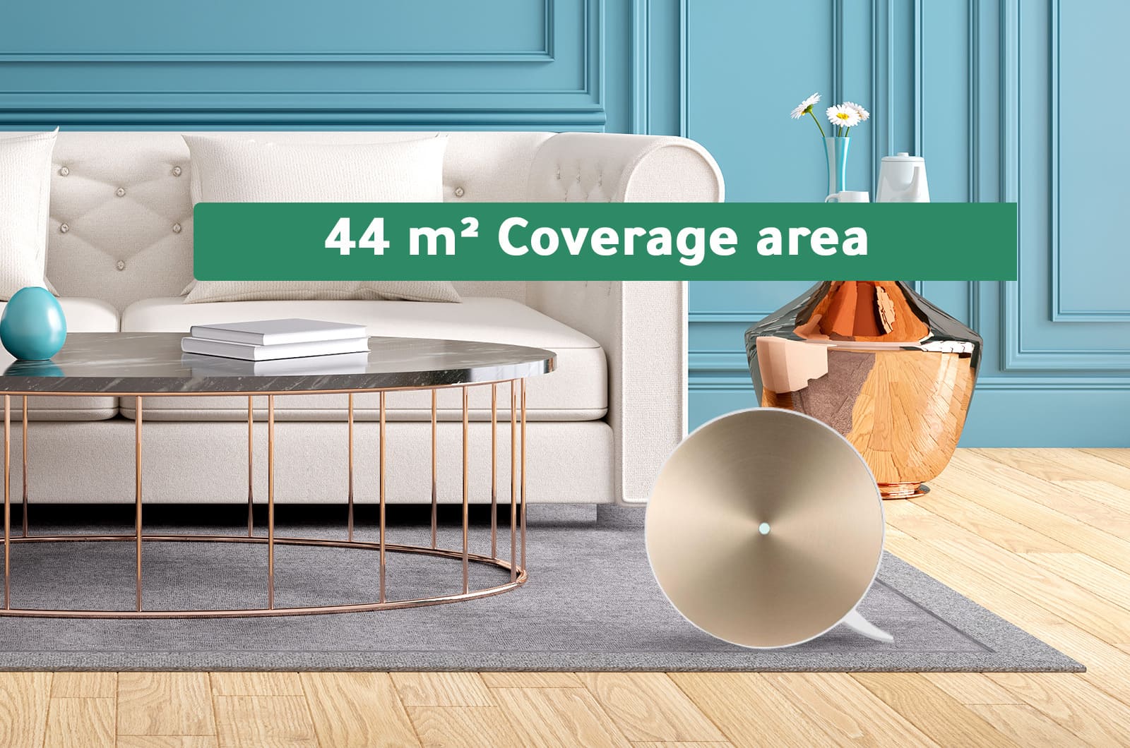 LG Air Purifier 44 m² Coverage Area - touch control - Gold - AS40GVGG0 2 AS40GVGG0eng 2