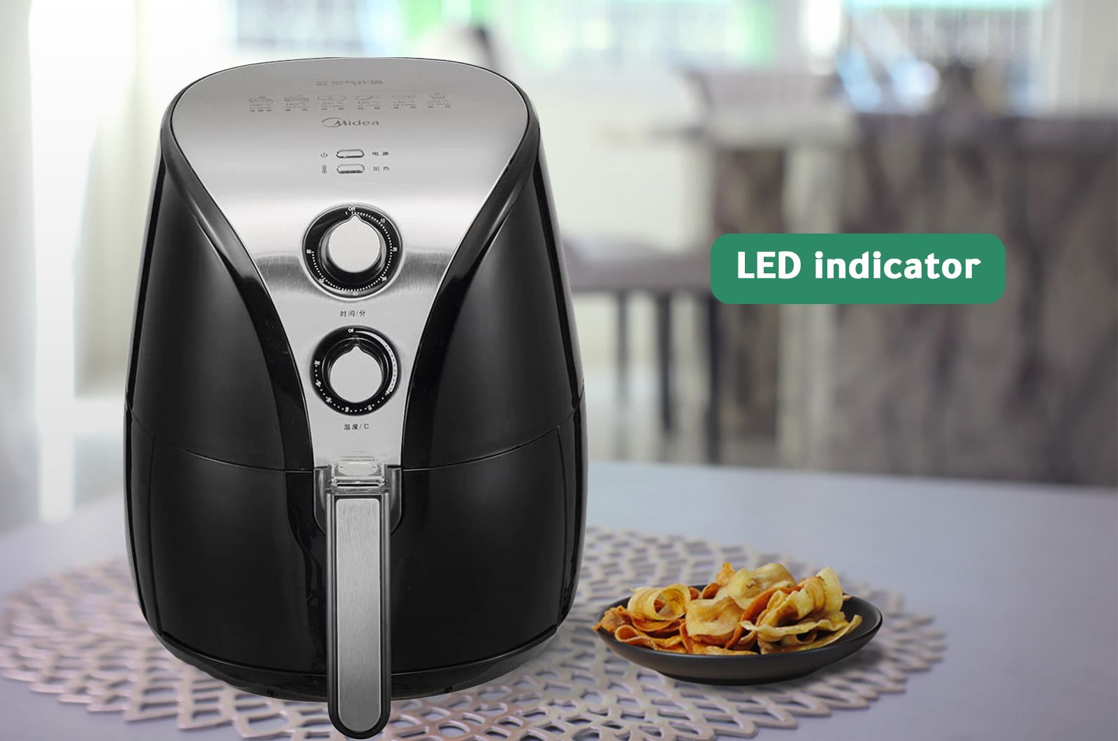 Midea Electric Air Fryer - 2.2 Liters - 1230 watt - Black 3 MFTN20AENG 3