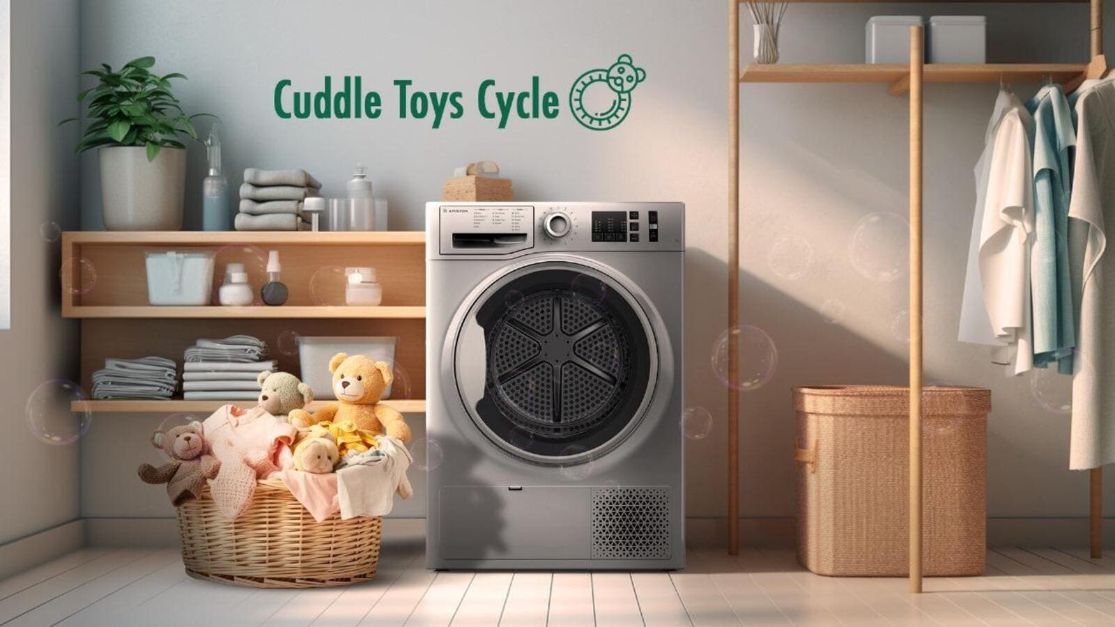 Ariston Dryer Front Load - Condensing - 8 Kg Drying - 15 Programs - Silver - NTSCM108BS60HZ 3 NTSCM108BS60Hzeng 3