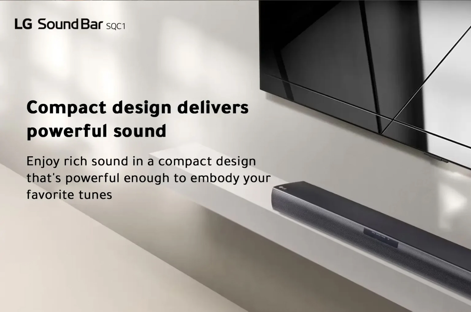 LG Soundbar - Black - SQC1 1 SQC1ENG 1